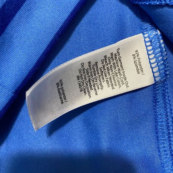 Vineyard Vines Blue Stripe Ombré Athletic Quarter Zip Pullover - Picture 10 of 10